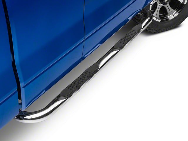 Barricade 3-Inch Side Step Bars; Stainless Steel (09-14 F-150)