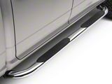 Barricade 4-Inch Oval Bent End Side Step Bars; Stainless Steel (09-18 RAM 1500)
