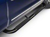 Barricade 4-Inch Oval Bent End Side Step Bars; Body Mount; Black (14-18 Silverado 1500)
