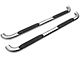 Barricade 4-Inch Oval 90 Degree Bent End Side Step Bars; Stainless Steel (15-24 F-150)