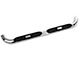 Barricade 4-Inch Round Side Step Bars; Stainless Steel (04-08 F-150 SuperCab, SuperCrew)