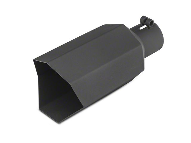 Proven Ground 5 Inch Black Big Mouth Exhaust Tip; 2.75 Inch Connection (Universal Fitment)