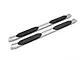 Barricade 5-Inch Oval Bent End Side Step Bars; Stainless Steel (09-18 RAM 1500 Quad Cab, Crew Cab)