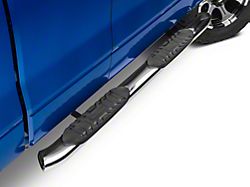 Barricade 5-Inch Oval Bent End Side Step Bars; Stainless Steel (09-14 F-150 SuperCab, SuperCrew)