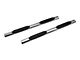 Barricade 5-Inch Oval Straight End Side Step Bars; Stainless Steel (09-14 F-150)