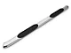 Barricade 5-Inch Oval 60 Degree Bent End Side Step Bars; Stainless Steel (15-24 F-150)