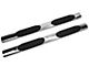 Barricade 6-Inch Oval Straight End Side Step Bars; Stainless Steel (09-14 F-150 SuperCab, SuperCrew)