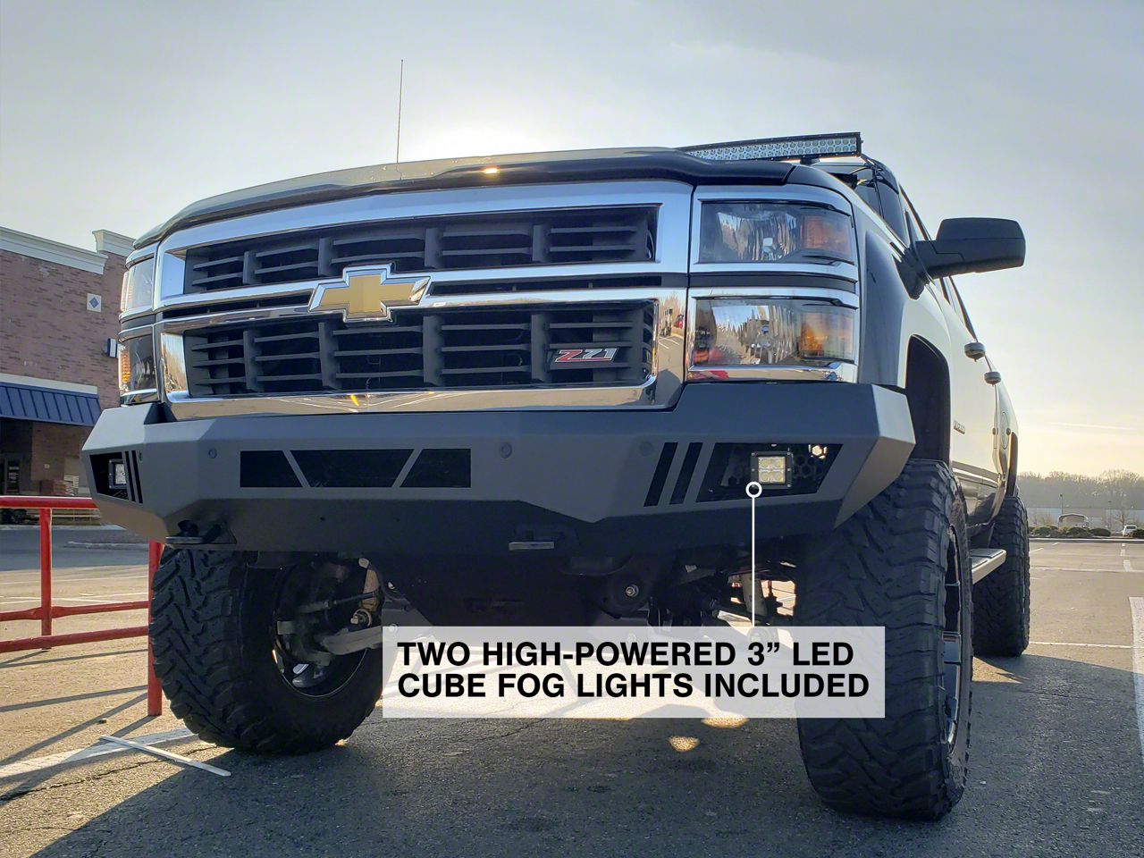 Hidden Bumper LED Fog Light Kit For 2014-2015 Chevy Silverado 1500 - 6000K Bright White