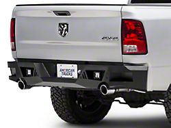 Barricade Extreme HD Rear Bumper with LED Spot Lights; Textured Black (09-18 RAM 1500)