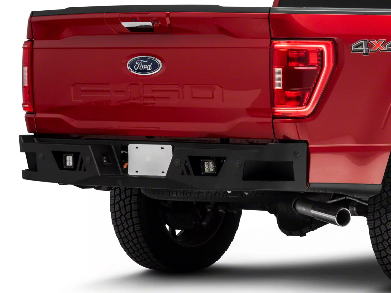 Barricade Extreme HD Rear Bumper with LED Fog Lights (21-24 F-150, Excluding Raptor & Tremor)