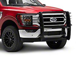 Barricade HD Grille Guard; Black (21-23 F-150, Excluding PowerStroke & Raptor)
