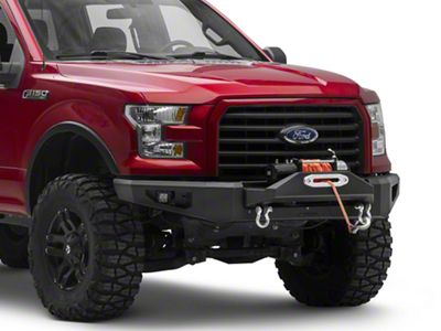 Barricade HD3 Plate Style HD Winch Mount Front Bumper with LED Lights (15-17 F-150, Excluding Raptor)