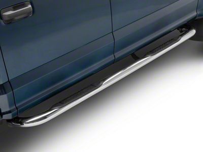 Barricade E-Series 3-Inch Side Step Bars with 90 Degree Bent Ends; Stainless Steel (17-23 F-250 Super Duty SuperCrew)