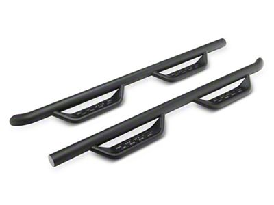 Barricade Tubular Drop Steps; Fine Textured Black Finish (17-24 F-250 Super Duty SuperCab)