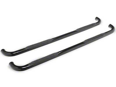 Barricade E-Series 3-Inch Side Step Bars with 90 Degree Bent Ends; Black (17-24 F-350 Super Duty SuperCrew)