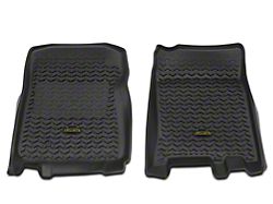 Barricade Front Floor Mats; Black (97-03 F-150 Regular Cab, SuperCab)