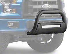 Barricade HD Bull Bar with Skid Plate and 20-Inch Dual-Row LED Light Bar; Textured Black (04-24 F-150, Excluding Raptor)