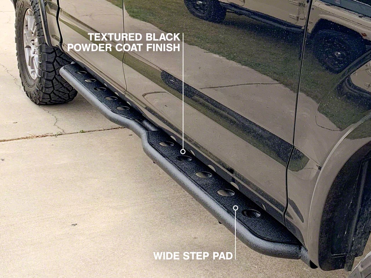 Barricade F-150 HD Rocker Steps; Textured Black T530219 (15-25 F-150 ...