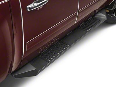 Barricade HD Steel Running Boards; Black (07-13 Silverado 1500 Crew Cab)