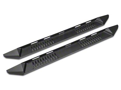 Barricade HD Steel Running Boards; Black (14-18 Silverado 1500 Crew Cab)