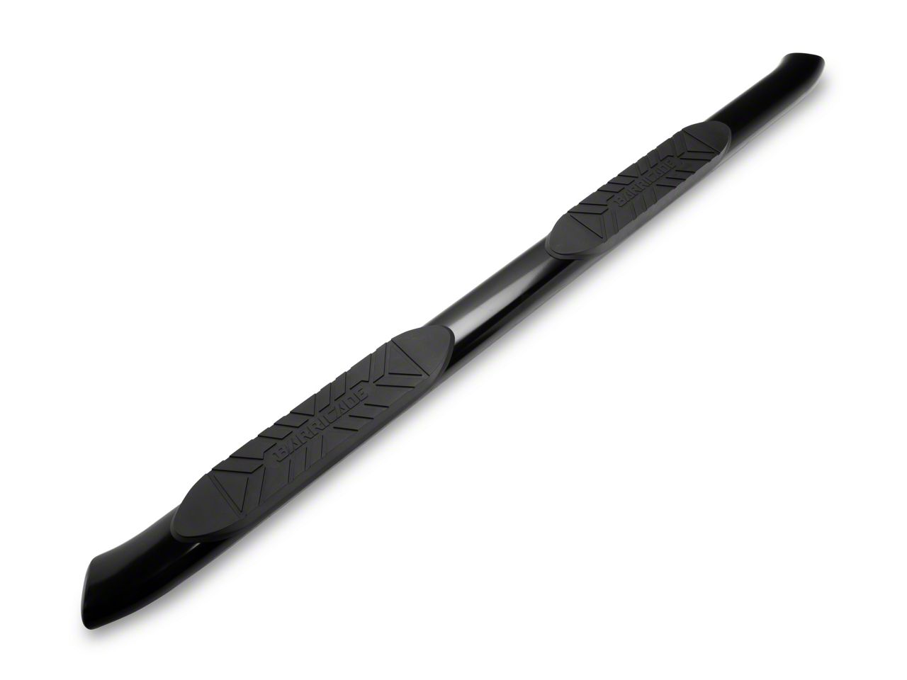 Barricade Maverick 5-Inch Oval Bent End Side Step Bars; Gloss