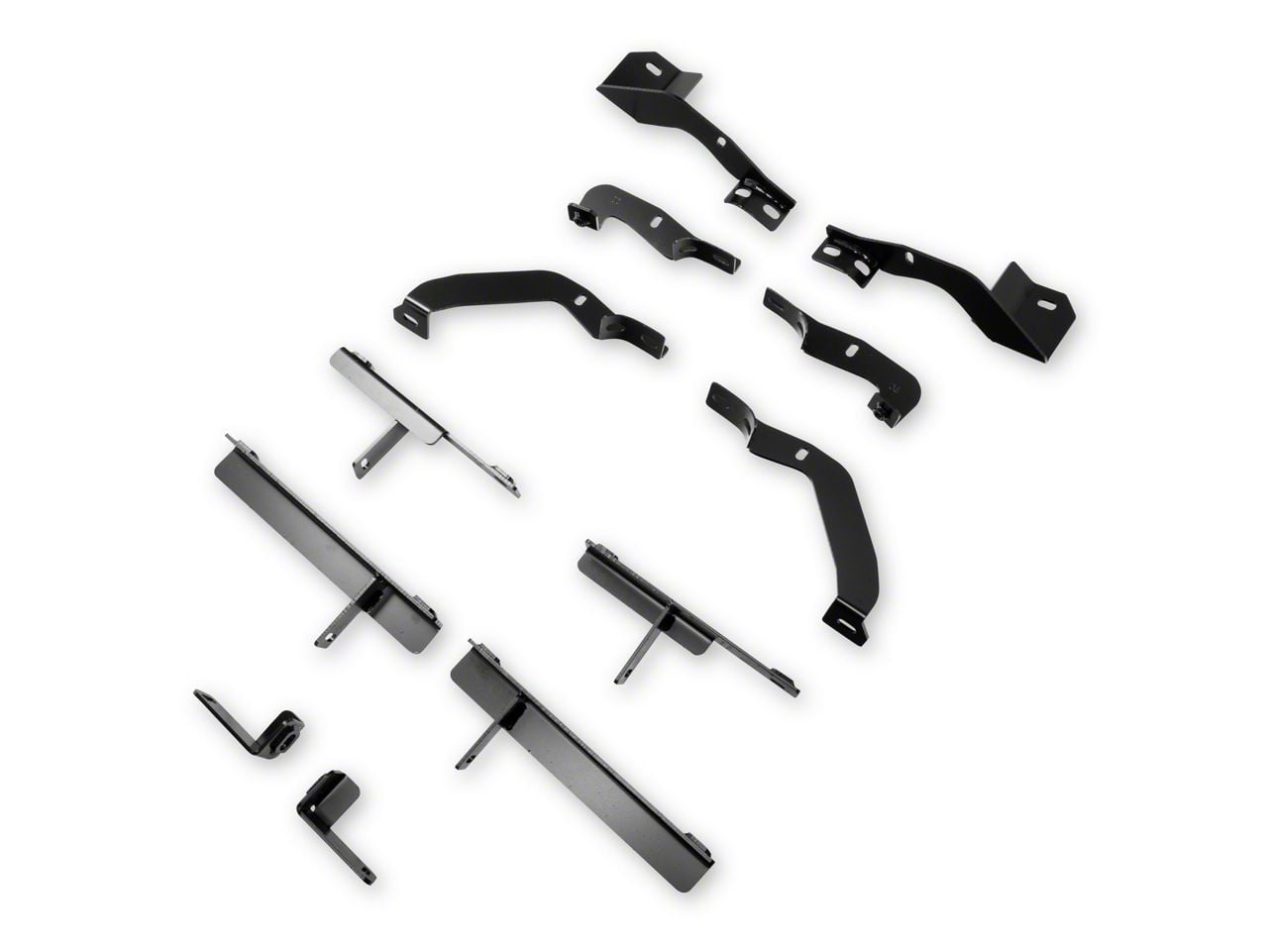 Barricade Maverick 5-Inch Oval Bent End Side Step Bars; Gloss