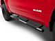 Barricade E-Series 4-Inch Oval Straight End Side Step Bars; Textured Black (19-24 RAM 1500 Crew Cab)