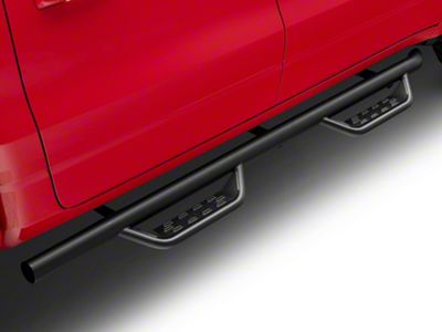Barricade Tubular Drop Steps; Fine Textured Black Finish (19-25 RAM 1500 Crew Cab)
