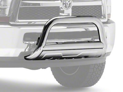 Barricade 3.50-Inch Oval Bull Bar with Skid Plate; Stainless Steel (10-18 RAM 2500)