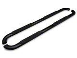 Barricade 4-Inch Oval Bent End Side Step Bars; Black (10-24 RAM 3500 Mega Cab)