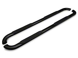 Barricade 4-Inch Oval Bent End Side Step Bars; Black (10-23 RAM 3500 Mega Cab)