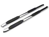 Barricade 5-Inch Oval Bent End Side Step Bars; Stainless Steel (10-26 RAM 3500 Mega Cab)