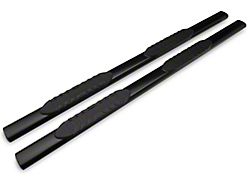 Barricade 5-Inch Oval Straight End Side Step Bars; Gloss Black (10-23 RAM 3500 Mega Cab)