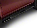 Barricade 5-Inch Oval Straight End Side Step Bars; Gloss Black (10-26 RAM 3500 Crew Cab)