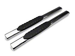 Barricade 5-Inch Oval Straight End Side Step Bars; Stainless Steel (10-25 RAM 3500 Regular Cab)