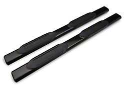 Barricade 6-Inch Oval Straight End Side Step Bars; Black (03-09 RAM 3500 Quad Cab)