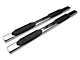 Barricade 6-Inch Oval Straight End Side Step Bars; Stainless Steel (10-24 RAM 3500 Crew Cab)