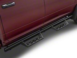 Barricade Canyon Drop Steps; Textured Black (10-25 RAM 3500 Crew Cab)