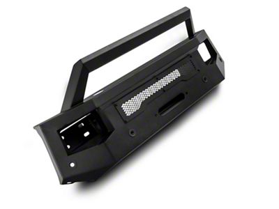 Barricade HD Stubby Front Bumper with Winch Mount and 20-Inch Single Row LED Light Bar (13-18 RAM 3500)