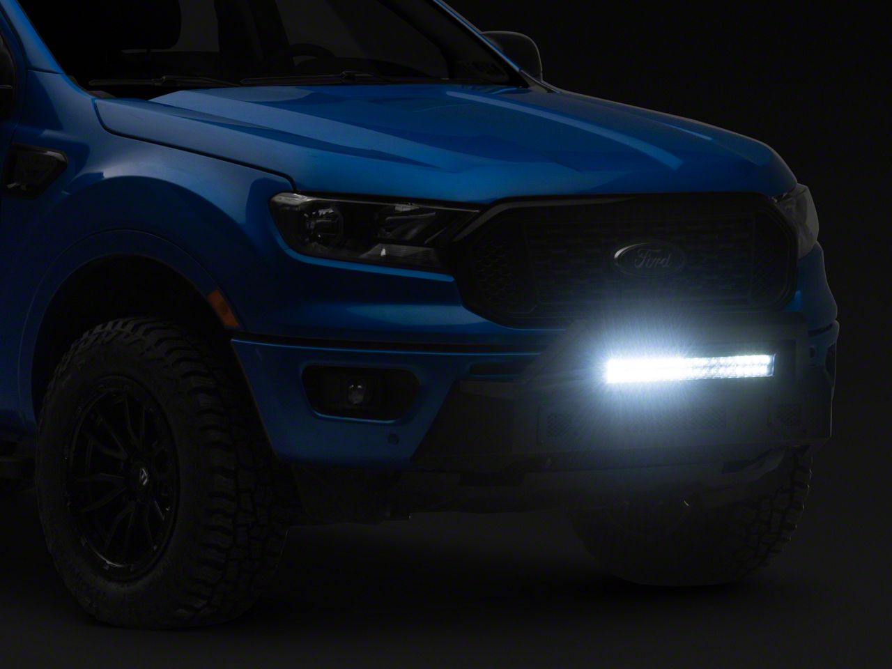 thumbnail image 2 of Direct Fit Front Bumper Mounting Bracket For 2019-2023 Ford Ranger – Textured Black, Easy Install 2 of 4