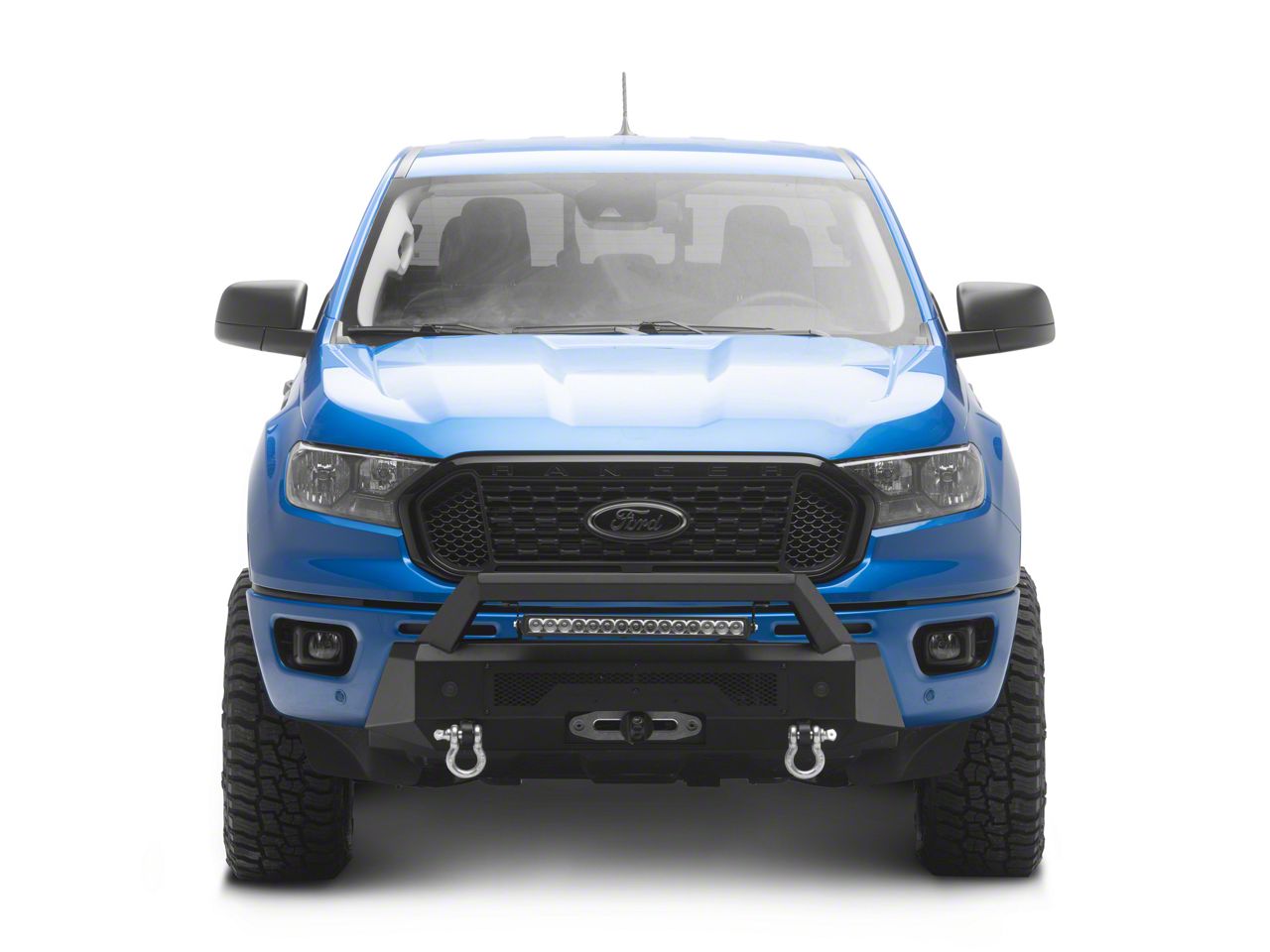 Barricade Ranger HD Stubby Front Bumper with Winch Mount and