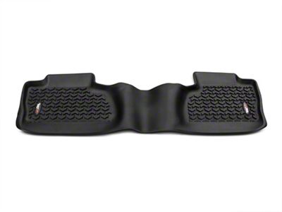 Barricade Rear Floor Mat; Black (14-18 Silverado 1500 Double Cab, Crew Cab)