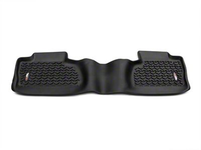 Barricade Rear Floor Mat; Black (14-18 Silverado 1500 Double Cab, Crew Cab)