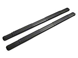 Barricade Saber 5-Inch Aluminum Side Step Bars; Black Cover Plates (19-26 Sierra 1500 Double Cab)