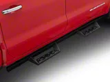 Barricade Canyon Drop Steps; Textured Black (19-26 Sierra 1500 Crew Cab)