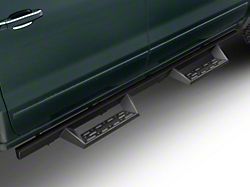 Barricade Canyon Drop Steps; Textured Black (07-18 Sierra 1500 Crew Cab)