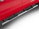 Barricade E-Series Oval Straight Side Step Bars; Stainless Steel (19-24 Sierra 1500 Crew Cab)