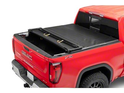 Barricade Soft Quad-Fold Tonneau Cover (19-25 Sierra 1500 w/ 5.80-Foot Short Box)