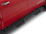 Barricade Tubular Drop Steps; Fine Textured Black Finish (19-26 Sierra 1500 Crew Cab)