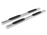 Barricade E-Series 5-Inch Oval Straight Side Step Bars; Stainless Steel (20-25 Sierra 2500 HD Crew Cab)